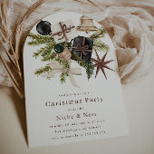 Elegant Boho Christmas Corporate Party Kaart
