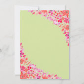 Elegant Boho Country Sage Green Floral Wedding Kaart (Achterkant)