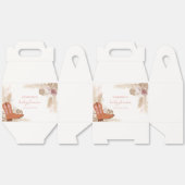 Elegant Boho Cowgirl Boots Pampas Baby shower Bedankdoosjes (Ongevouwen)