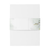 Elegant Boho Eucalyptus groen faux goud lijst Uitnodigingen Wikkel (Achterkant Voorbeeld)