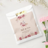 Elegant Boho Fall Pink Pumpkin Bridal Shower  Bedankzakje (Gezegeld)