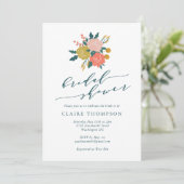 Elegant Boho Floral Art Simple Vrijgezellenfeest Kaart (Staand voorkant)