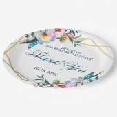 Elegant Boho Floral Bachelorette Party Papieren Bordje (Gekanteld)