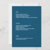 Elegant Boho Floral Bachelorette Weekend Kaart (Achterkant)