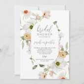 Elegant Boho Floral Bridal Shower Kaart (Voorkant)