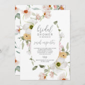 Elegant Boho Floral Bridal Shower Kaart (Voorkant / Achterkant)