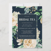 Elegant Boho Floral Bridal Tea Vrijgezellenfeest Kaart (Voorkant)