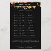 Elegant Boho Floral Business Service/Pricing Flyer (Voorkant)