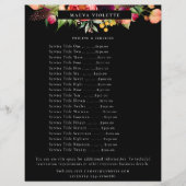 Elegant Boho Floral Business Service/Pricing Flyer (Voorkant)