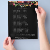 Elegant Boho Floral Business Service/Pricing Flyer (Hand)