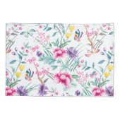 Elegant, Boho Floral & Butterflies Pattern Kussensloop (Achterkant)