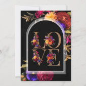 Elegant Boho Floral foto slaat de datum op Save The Date (Achterkant)