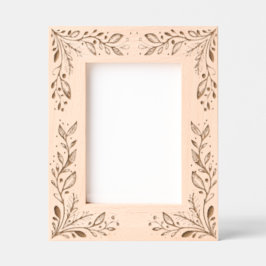 Elegant Boho Floral Gegraveerde Lijstjes