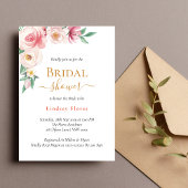 Elegant Boho Floral Gold Vrijgezellenfeest Kaart