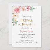 Elegant Boho Floral Gold Vrijgezellenfeest Kaart (Voorkant)