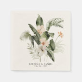 Elegant Boho Floral Greenery Servet (Voorkant)