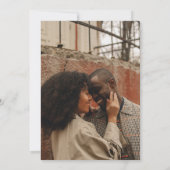 Elegant Boho Floral Photo Wedding Save the Date (Achterkant)