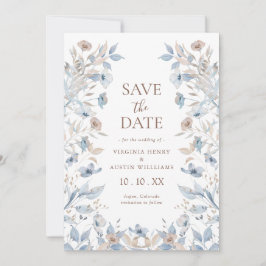 Elegant Boho Floral Save The Date