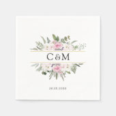 Elegant Boho Floral Servet (Voorkant)