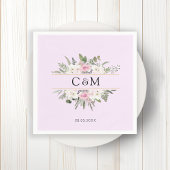 Elegant Boho Floral Servet