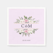 Elegant Boho Floral Servet (Voorkant)