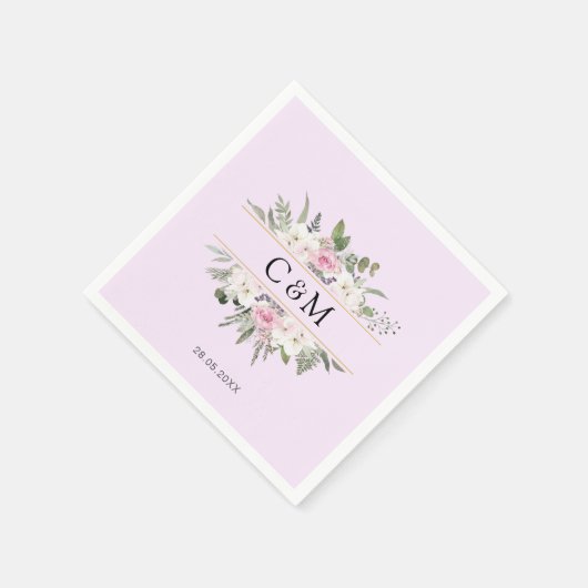 Elegant Boho Floral Servet (Hoek)