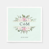 Elegant Boho Floral Servet (Voorkant)