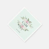 Elegant Boho Floral Servet (Hoek)