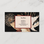 Elegant Boho Floral Spa Visitekaartje (Achterkant)