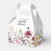 Elegant Boho Floral Vrijgezellenfeest Bedankdoosjes (Voorkant Zijde)