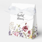 Elegant Boho Floral Vrijgezellenfeest Bedankdoosjes (Voorkant Zijde)