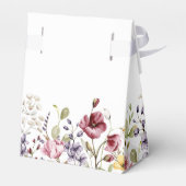 Elegant Boho Floral Vrijgezellenfeest Bedankdoosjes (Achterkant)