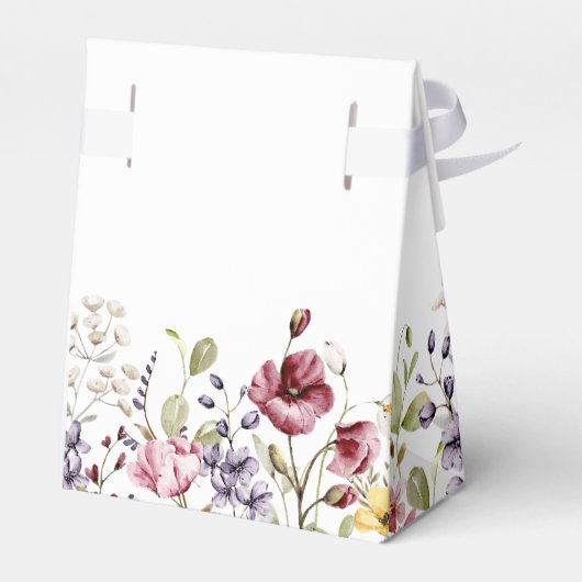 Elegant Boho Floral Vrijgezellenfeest Bedankdoosjes (Achterkant)