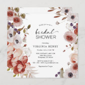 Elegant Boho Floral Vrijgezellenfeest Kaart (Voorkant / Achterkant)