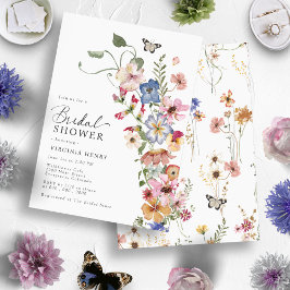 Elegant Boho Floral Vrijgezellenfeest Kaart