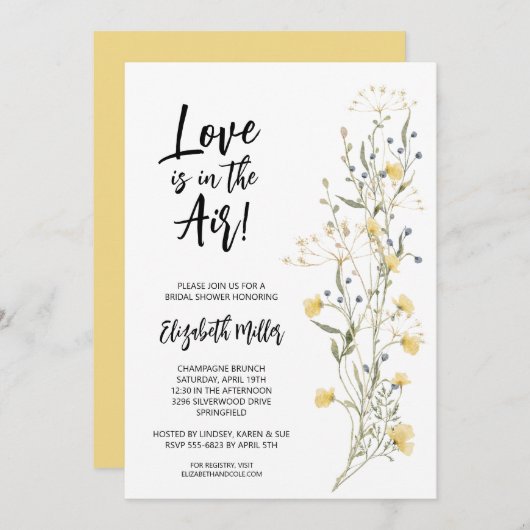 Elegant Boho Floral Vrijgezellenfeest Kaart (Voorkant / Achterkant)