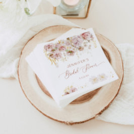 Elegant boho floral vrijgezellenfeest napkins servet