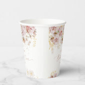 Elegant boho floral vrijgezellenfeest papieren bekers (Rechts)