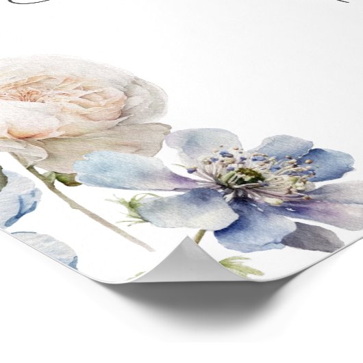 Elegant Boho Floral Vrijgezellenfeest Welkom Poster (Hoek)