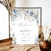 Elegant Boho Floral Vrijgezellenfeest Welkom Poster