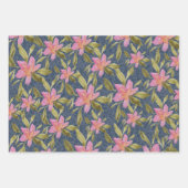 Elegant Boho Floral Waterverf Handgeschilderd Inpakpapier Vel (Voorkant 3)