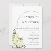 Elegant Boho Floral Wedding Kaart (Voorkant)