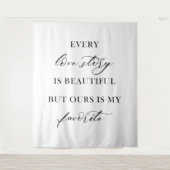 Elegant Boho Floral Wedding Tapestry Backdrop  Wandkleed (Voorkant)