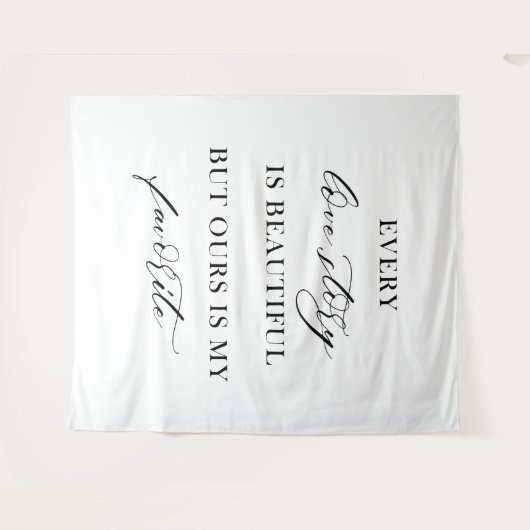 Elegant Boho Floral Wedding Tapestry Backdrop  Wandkleed (Voorkant (horizontaal))