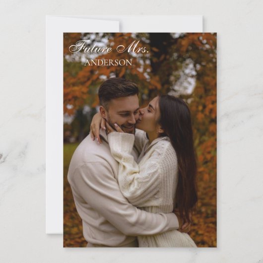 Elegant Boho Floral Wildflower Bridal Brunch Kaart (Achterkant)