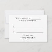 Elegant Boho Floral Wildflower Cadeaubon (Achterkant)