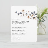 Elegant Boho Floral Wildflower Vrijgezellenfeest Kaart (Staand voorkant)