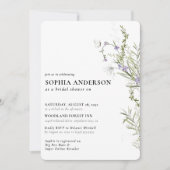 Elegant Boho Floral Wildflower Vrijgezellenfeest Kaart (Voorkant)