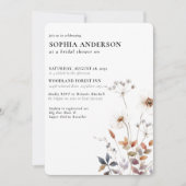 Elegant Boho Floral Wildflower Vrijgezellenfeest Kaart (Voorkant)