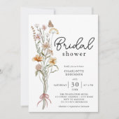 Elegant Boho Floral Wildflower Vrijgezellenfeest Kaart (Voorkant)
